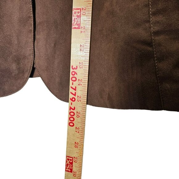 Coldwater Creek Brown Jacket Blazer Polyester Button Clousure sz M - Picture 8 of 10